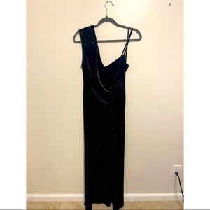 BCBG velvet evening dress